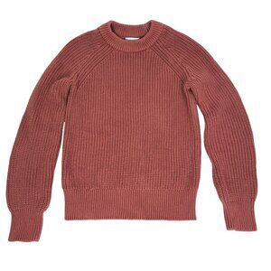 Evereve Cable-Knit Sweater Crew-Neck Cotton Sz. XS